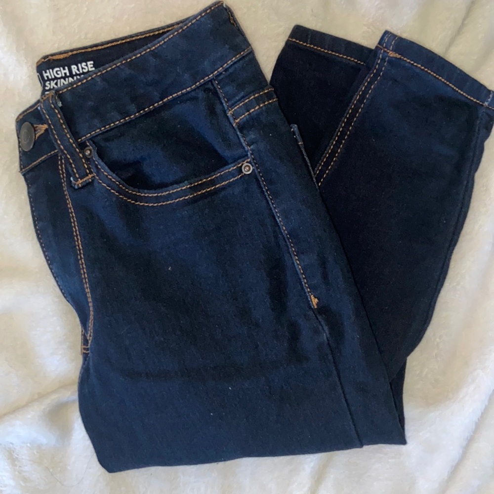 High rise skinny jeans size 1